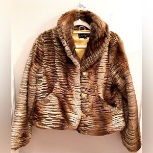 Baby Phat Faux Fur Short Jacket, XL, almost new condition